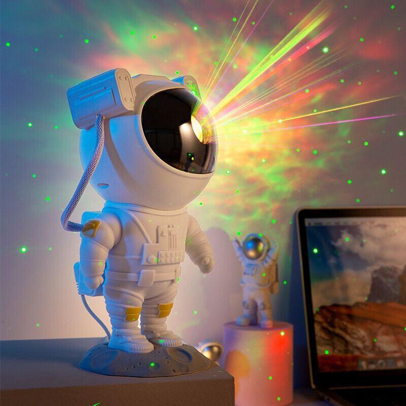 Astronauta projetor de galáxias para crianças e adultos